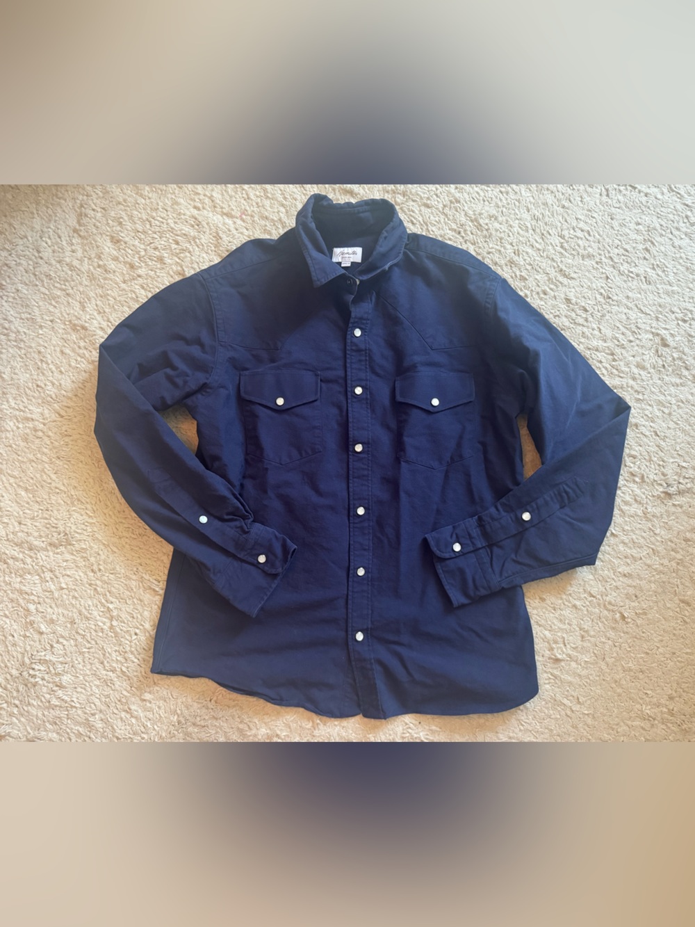 Hamilton pearl snap button down